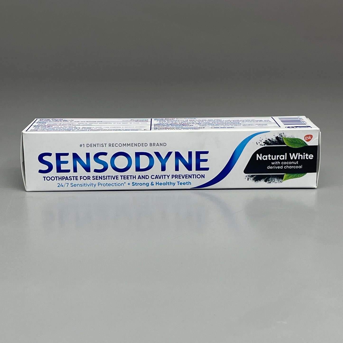 ZA@ SENSODYNE (12 PACK) Natural White Toothpaste w/Coconut Charcoal 4 oz Each EXPIRED 05/24