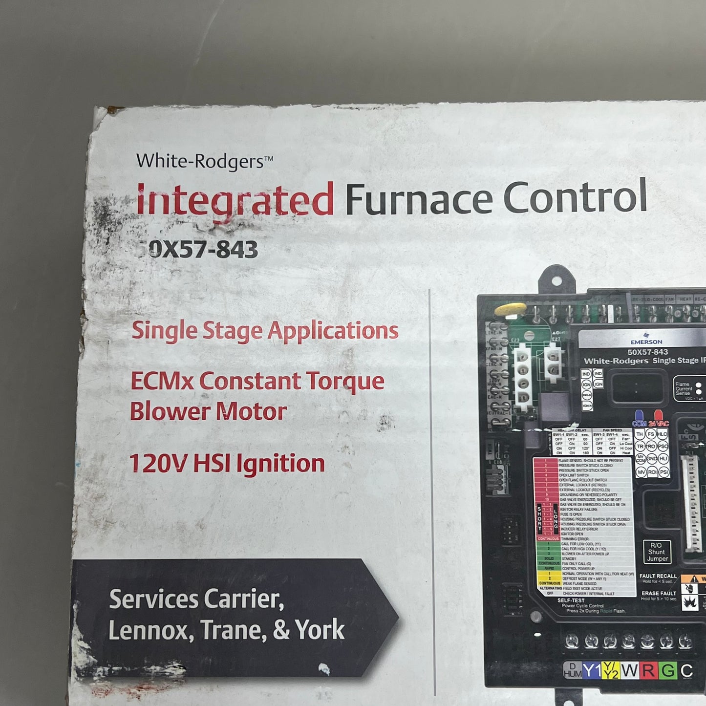 WHITE ROGERS EMERSON Integrated Furnace Control Black 50X57-843