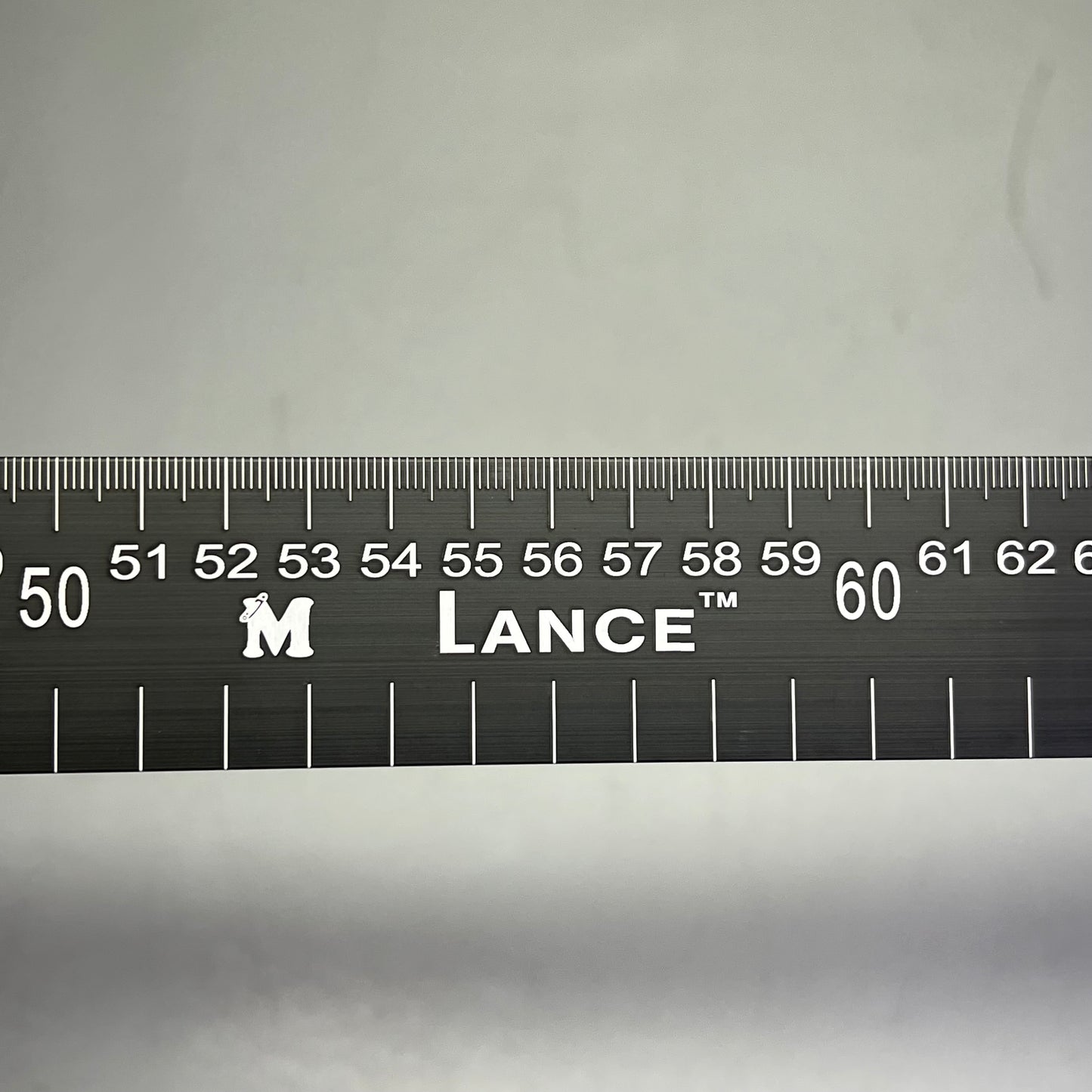 LANCE  Metal Bottom Edge Metric Ruler Dual Direction Marking 100cm Black