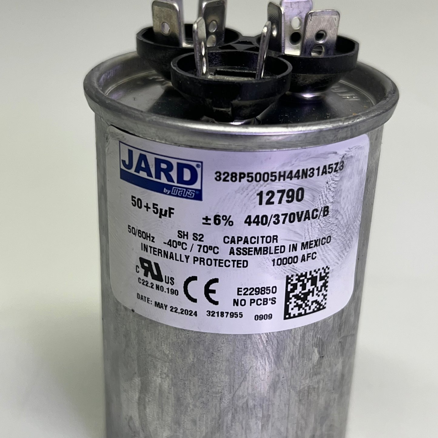 ZA@ MARS (2 PACK) Motor Run Capacitor 440/370 VAC Silver 12790