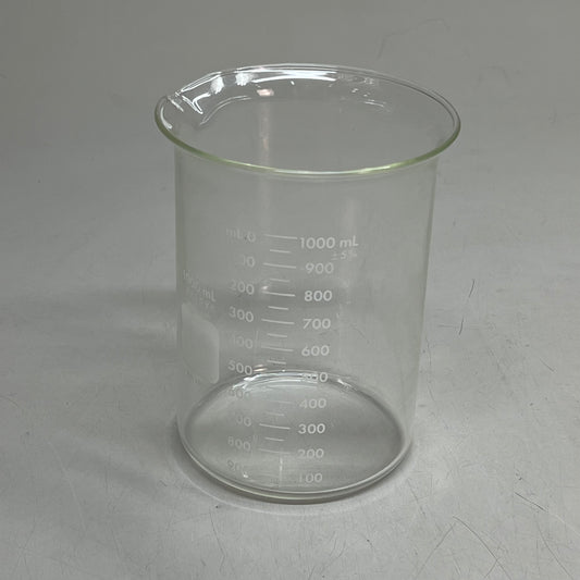 ZA@ PYREX Griffin Beaker Low Form Extra Large Marking Sport 1000 mL Clear