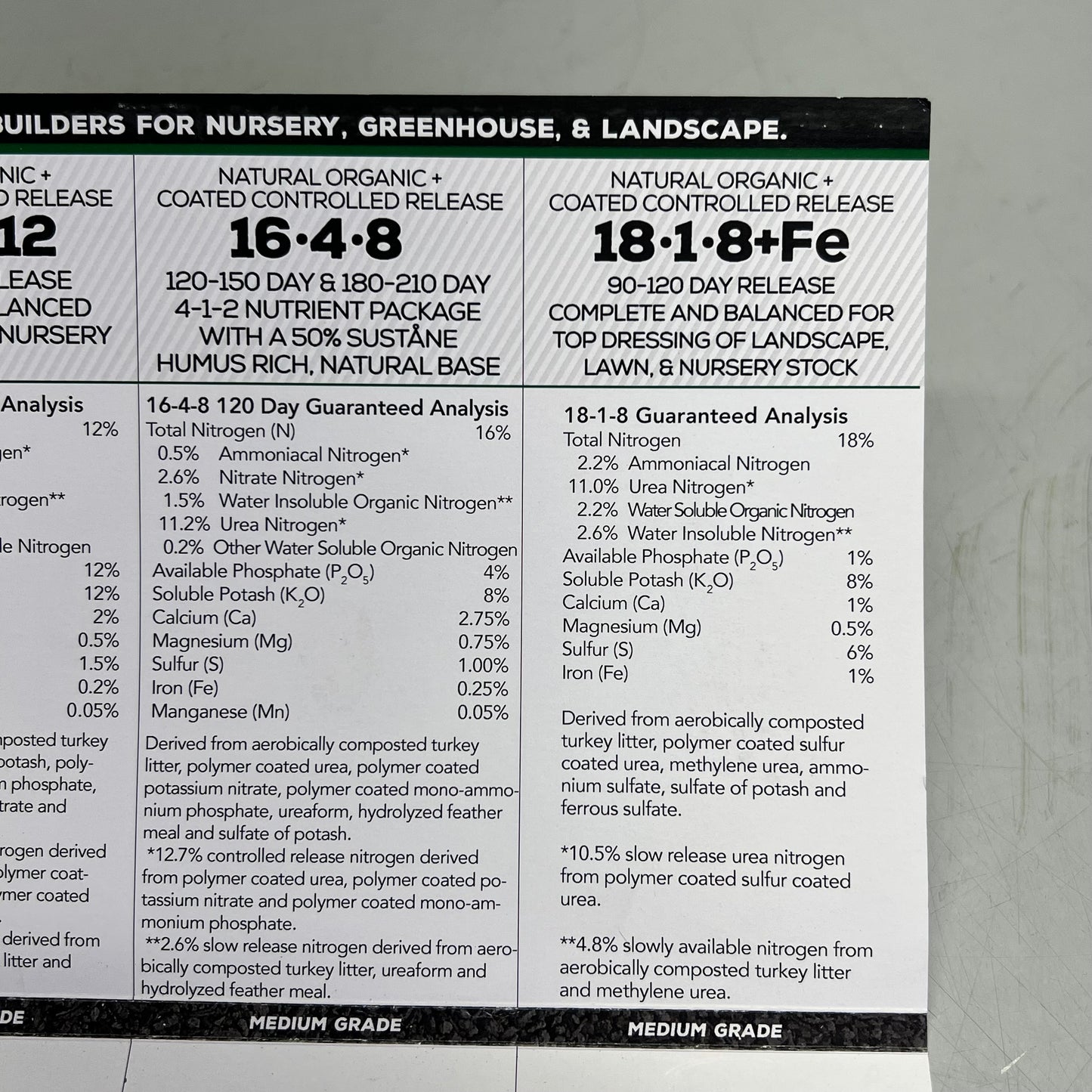 SUSTANE NATURALLY Professional Grade Natural & Organic Fertilizer 5 Mini Samples