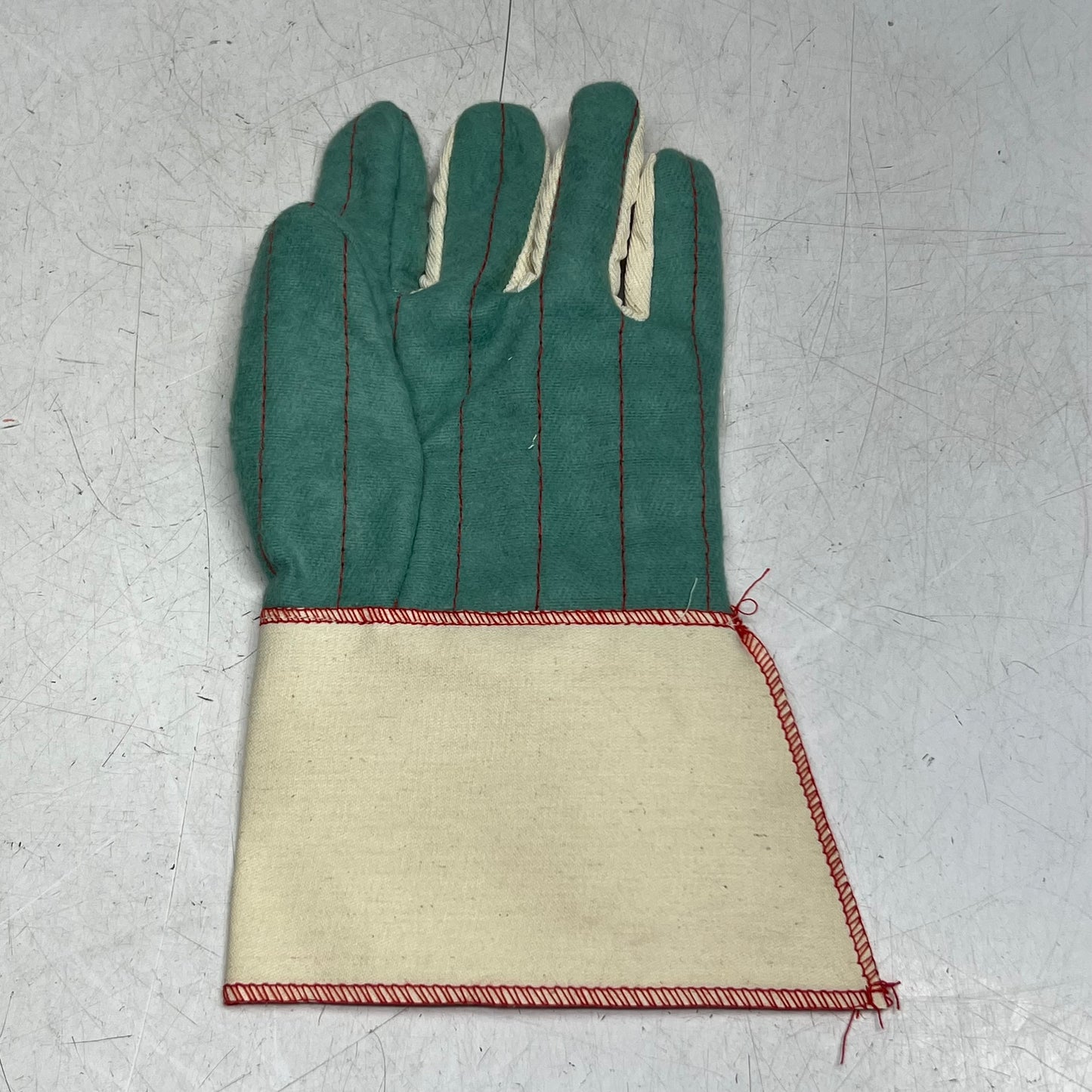 CAROLINA GLOVE (12 Pairs) Men's Safety Gloves Sz Large, Green & Beige FG170G