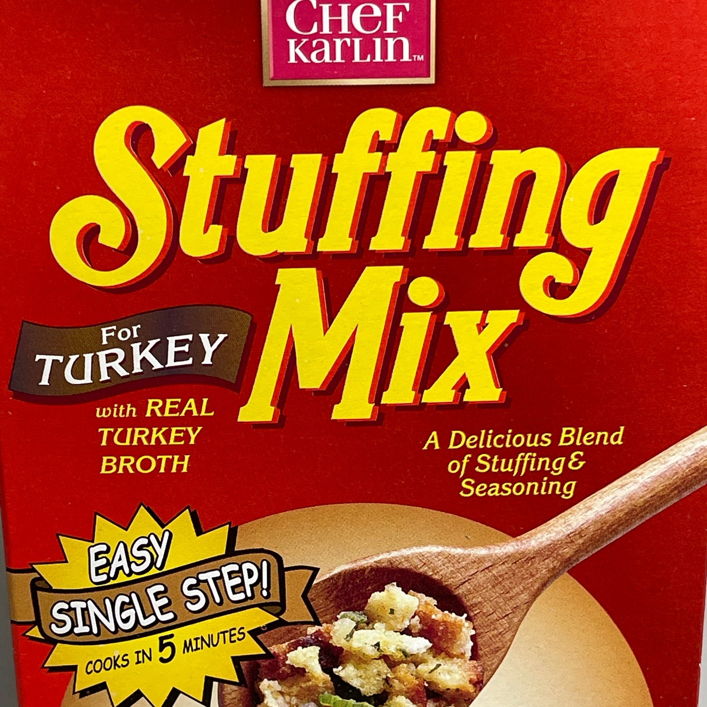 ZA@ KARLIN Stuffing Mix Turkey (12 pack) each box is 6 oz. (Best By 11/11/2024) C