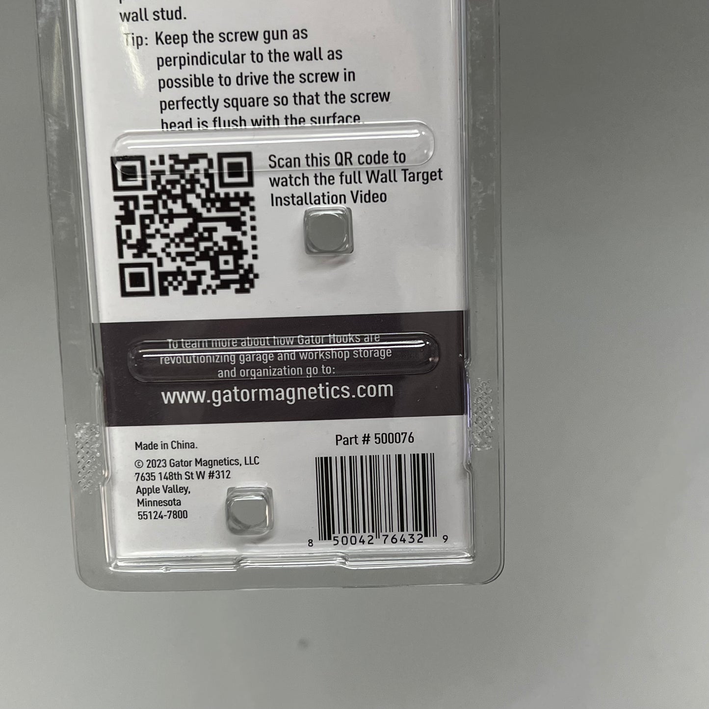 GATOR (2 PACK) Steel Edge Caps for Magnetic Wall 12”Hx1.5”Wx0.06”D Black 500076
