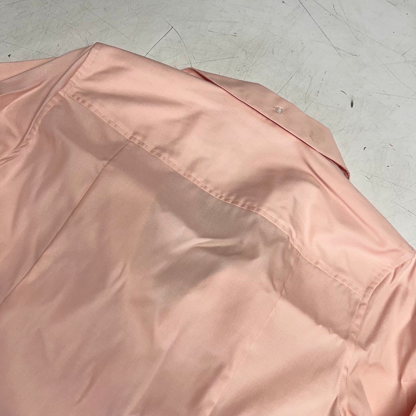JONES New York Easy Care Professional Button Up Collared Shirt Women's Sz M Rose
