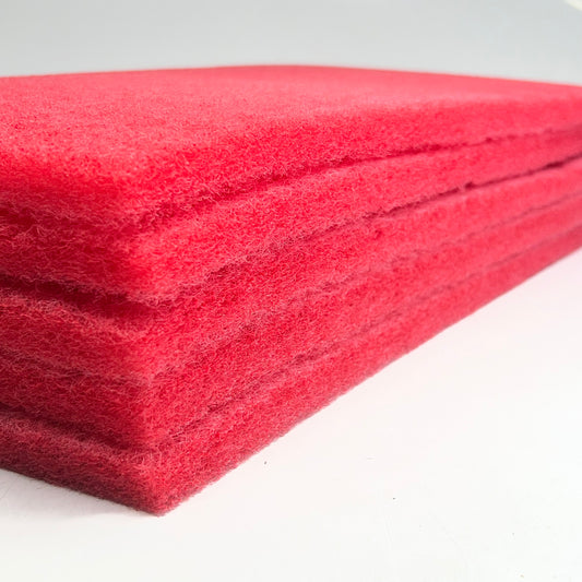 AMERICO (5 PADS) Floor Maintenance Pads Red Buff Sz 14" x 28" 40441428