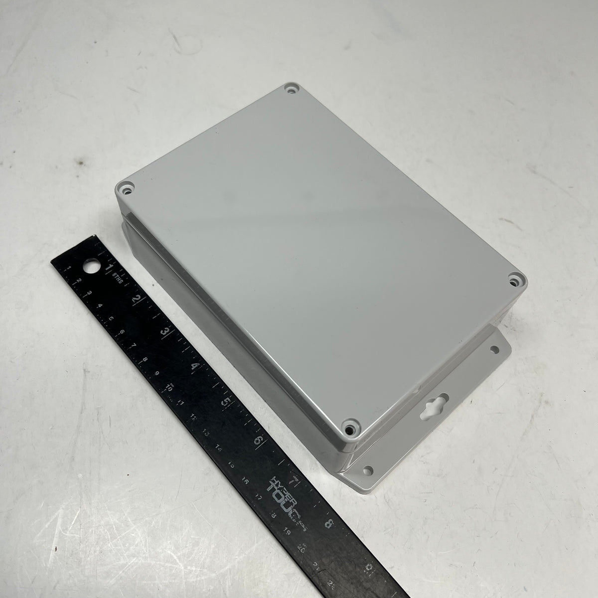 BUD INDUSTRIES  Ip65 Nema 4x Box W/ Mounting Brackets 6.7x4.8x2.2" Grey 1324-MB