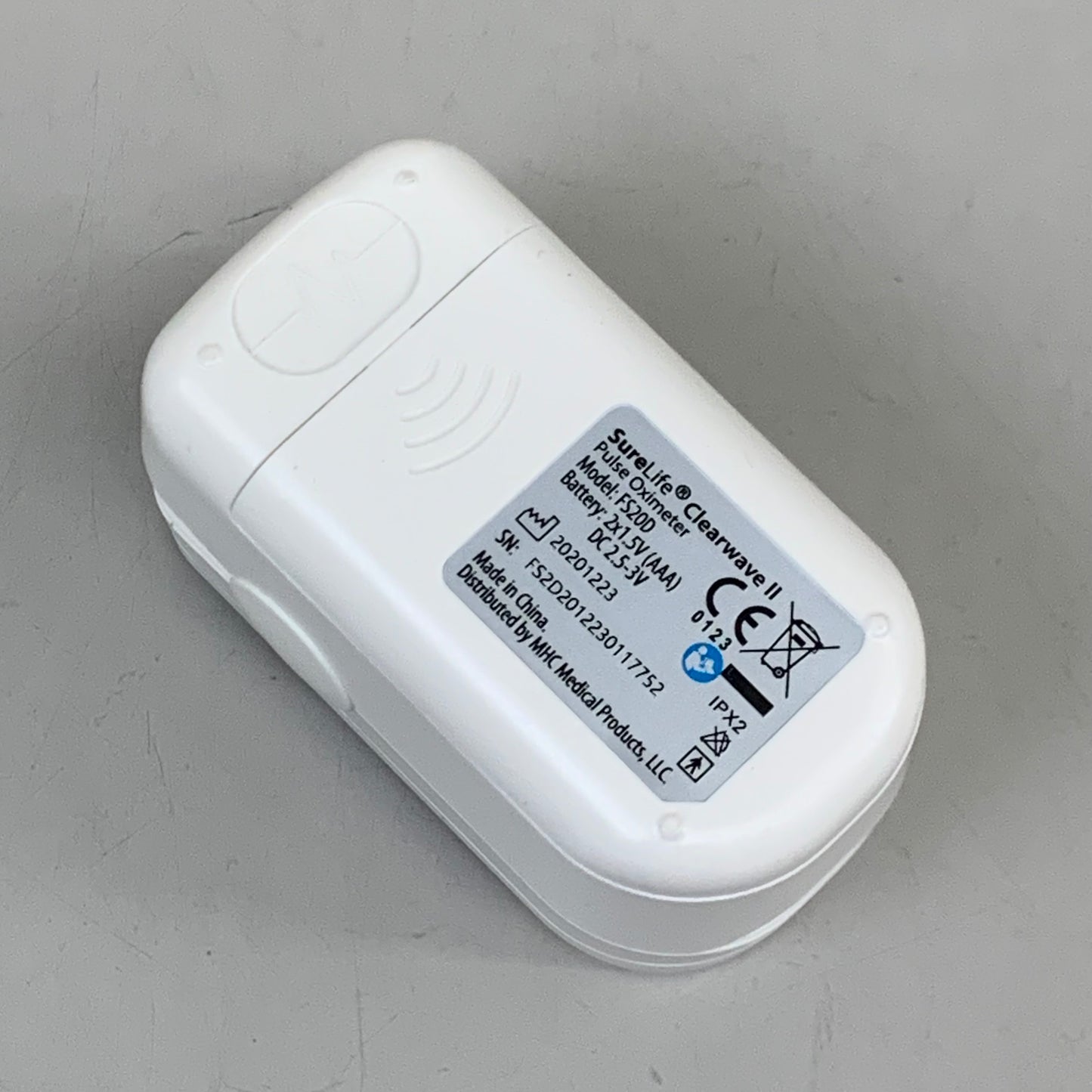 ZA@ KROGER SureLife Clearwave 2 Pulse Oximeter Soft Pad Finger Insert BB 12/25 A