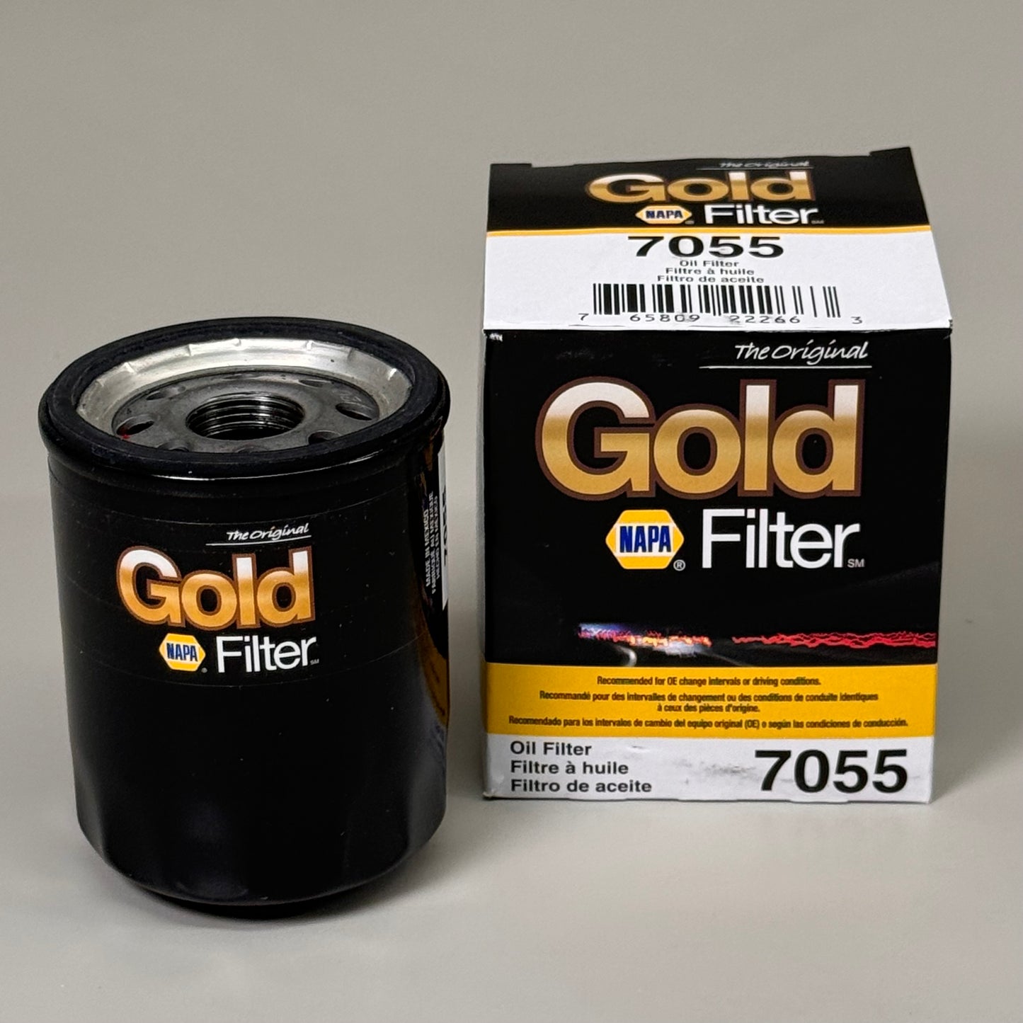 NAPA (2 PACK) The Original Gold Oil Filter Enhanced Cellulose for Subaru 7055