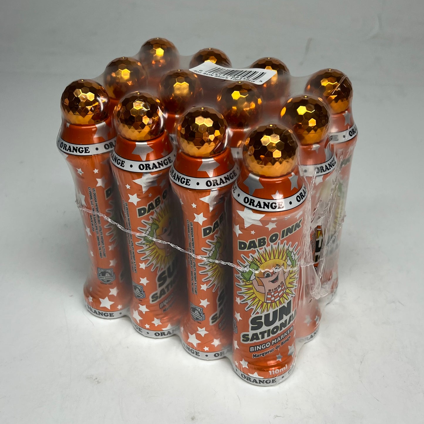 DAB O INK (12 PACK) Sun Sational Bingo Marker Bright Ink 110ml/4oz Orange D26