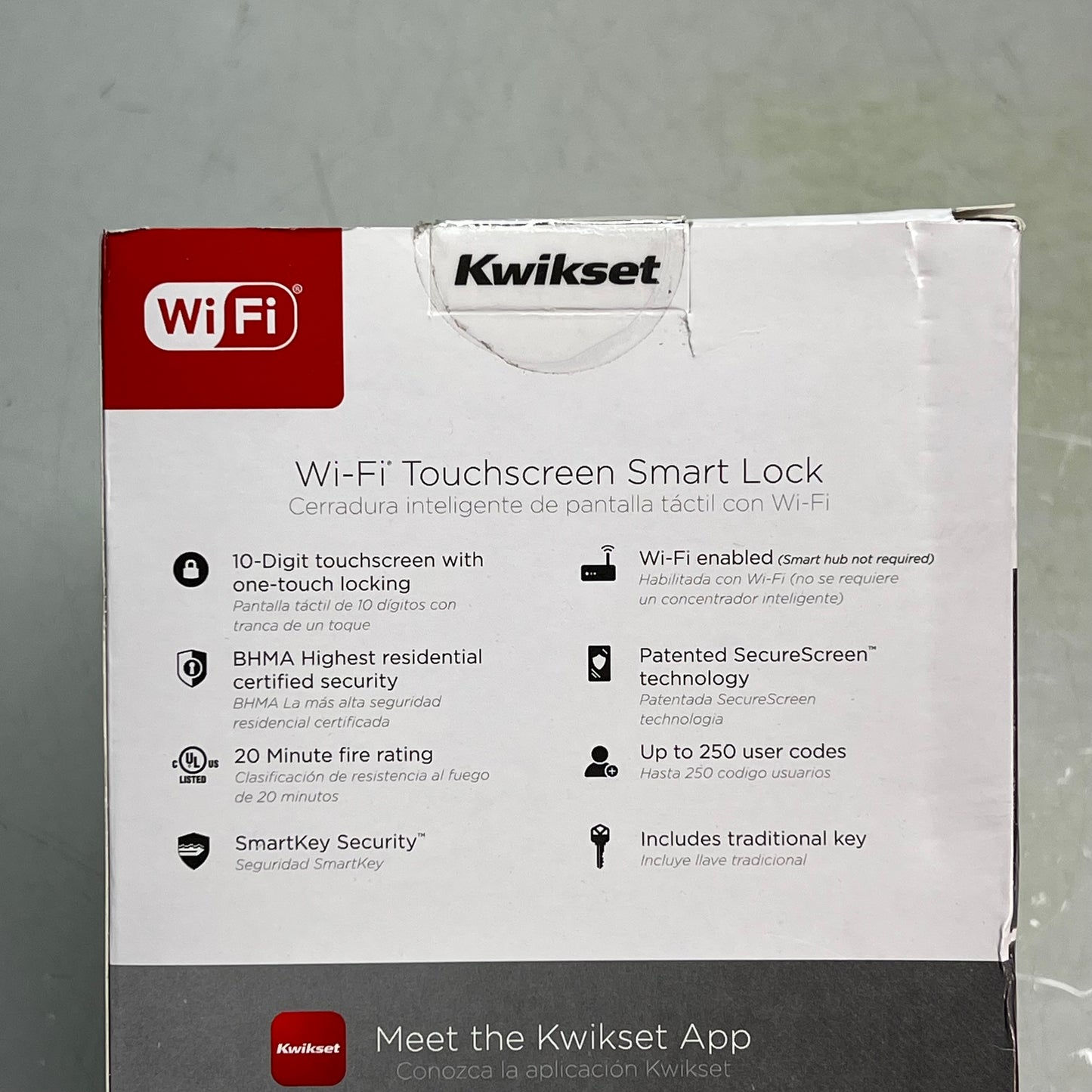 KWIKSET  Wi-Fi Keypad Touchscreen Smart Lock Single Cylinder Black 99390-004