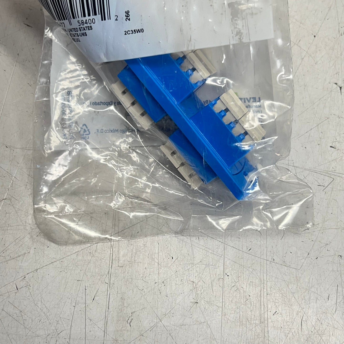 LEVITON Sdx Precision Molded Fiber Adapter Plate Single-mode Yellow 5F100-4LL