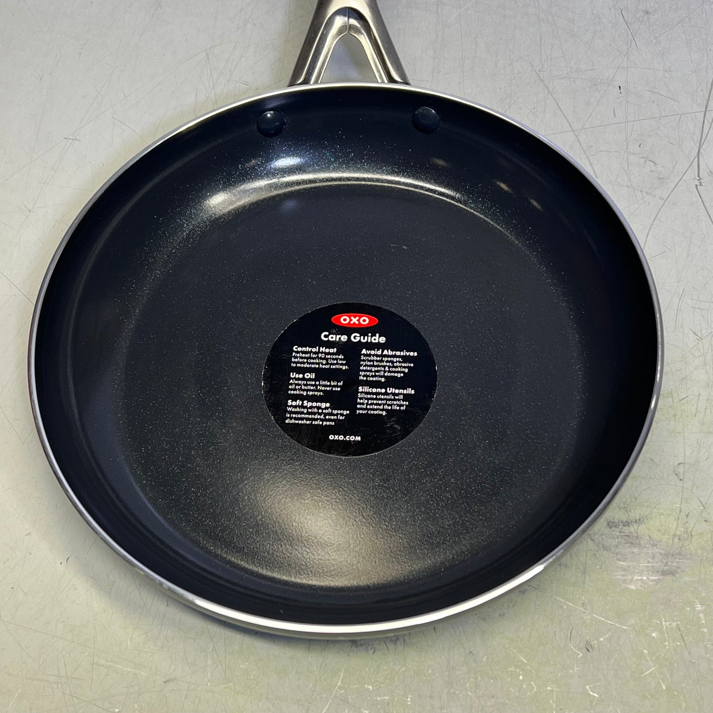 OXO (SET OF 2) Agility Series Ceramic Non-Stick Frying Pans 9.5" & 11" Black