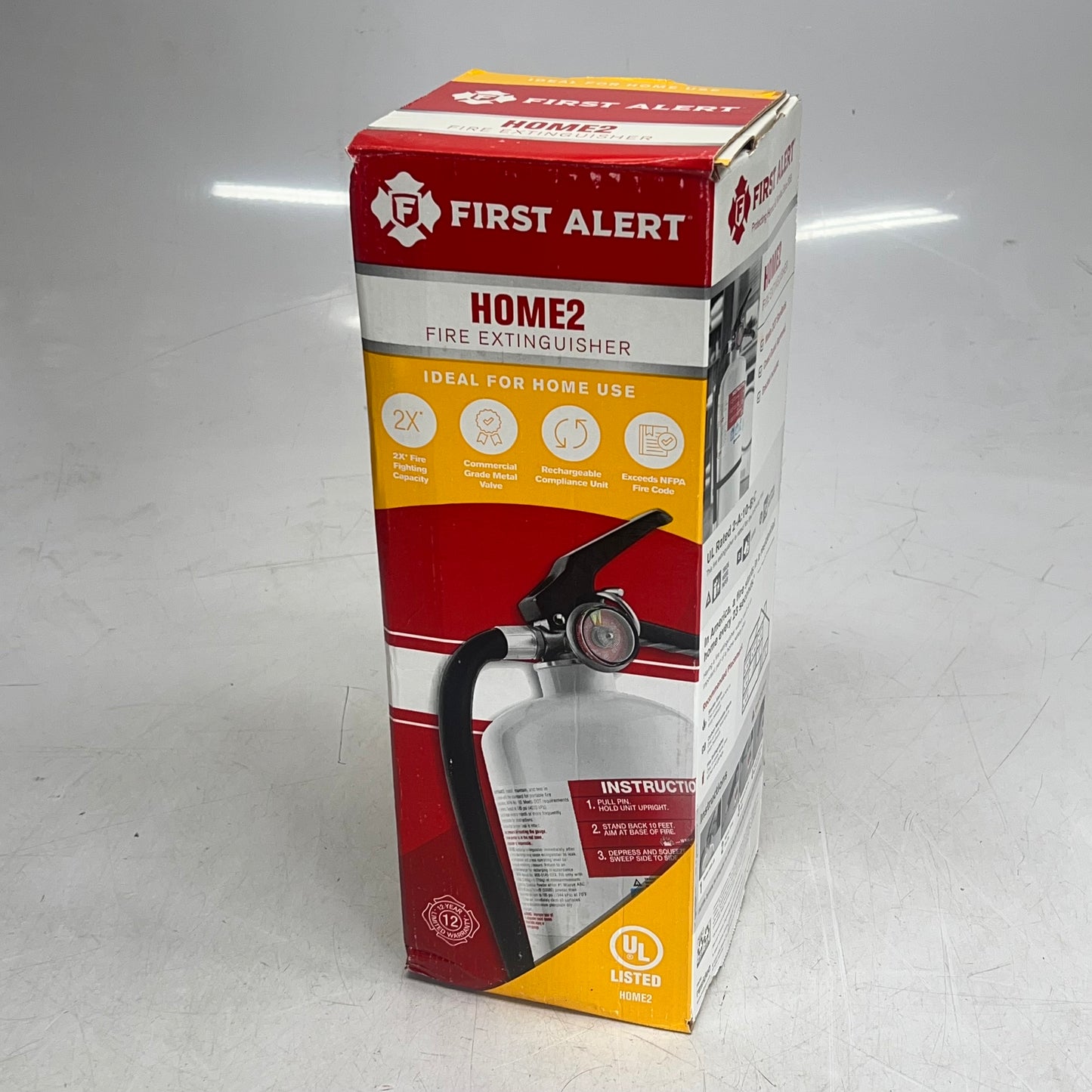 FIRST ALERT Rechargeable Compliance Fire Extinguisher Ul Rated S23-177963|-179291