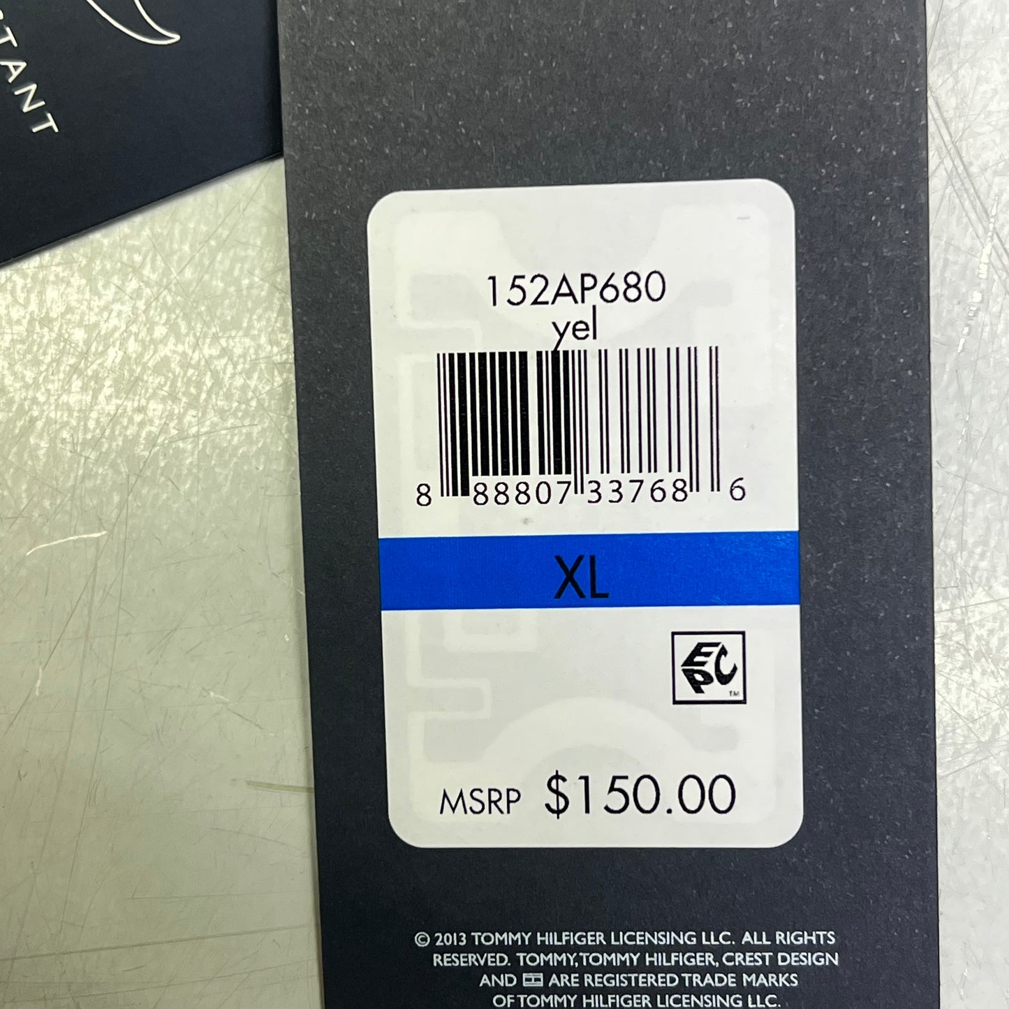 ZA@ TOMMY HILFIGER Spring Bomber Jacket Men's Sz XL Yellow 152AP680