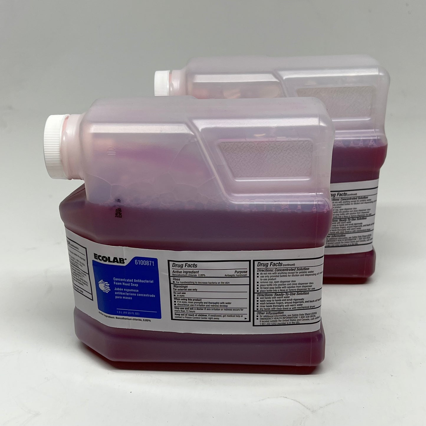 ECO LAB (2 PACK) Concentrated Antibacterial Foam Handsoap 1.3L Red 6100871