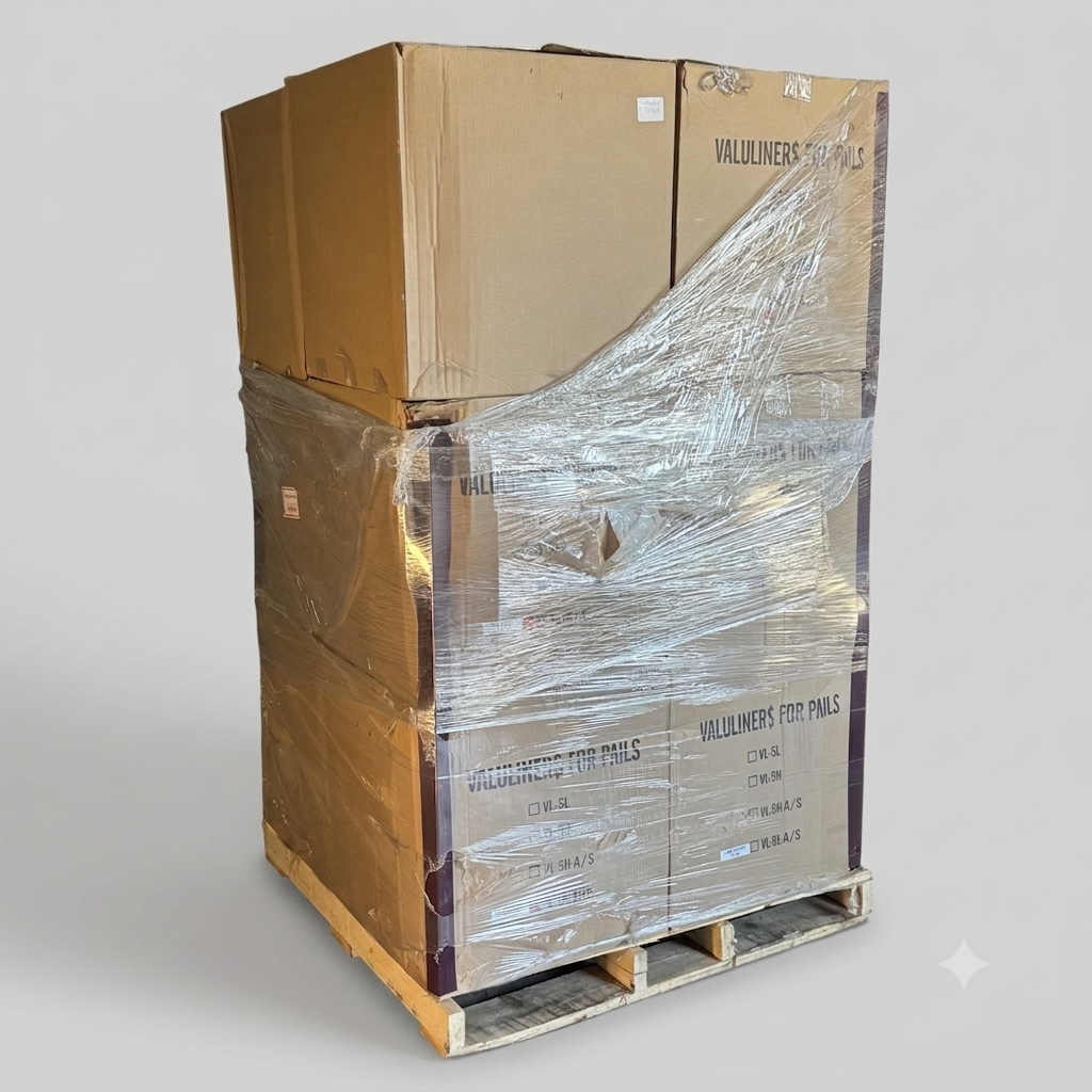 ZA@ Pallet of Red Antistatic LDPE Round Bottom Liner 5 Gal.