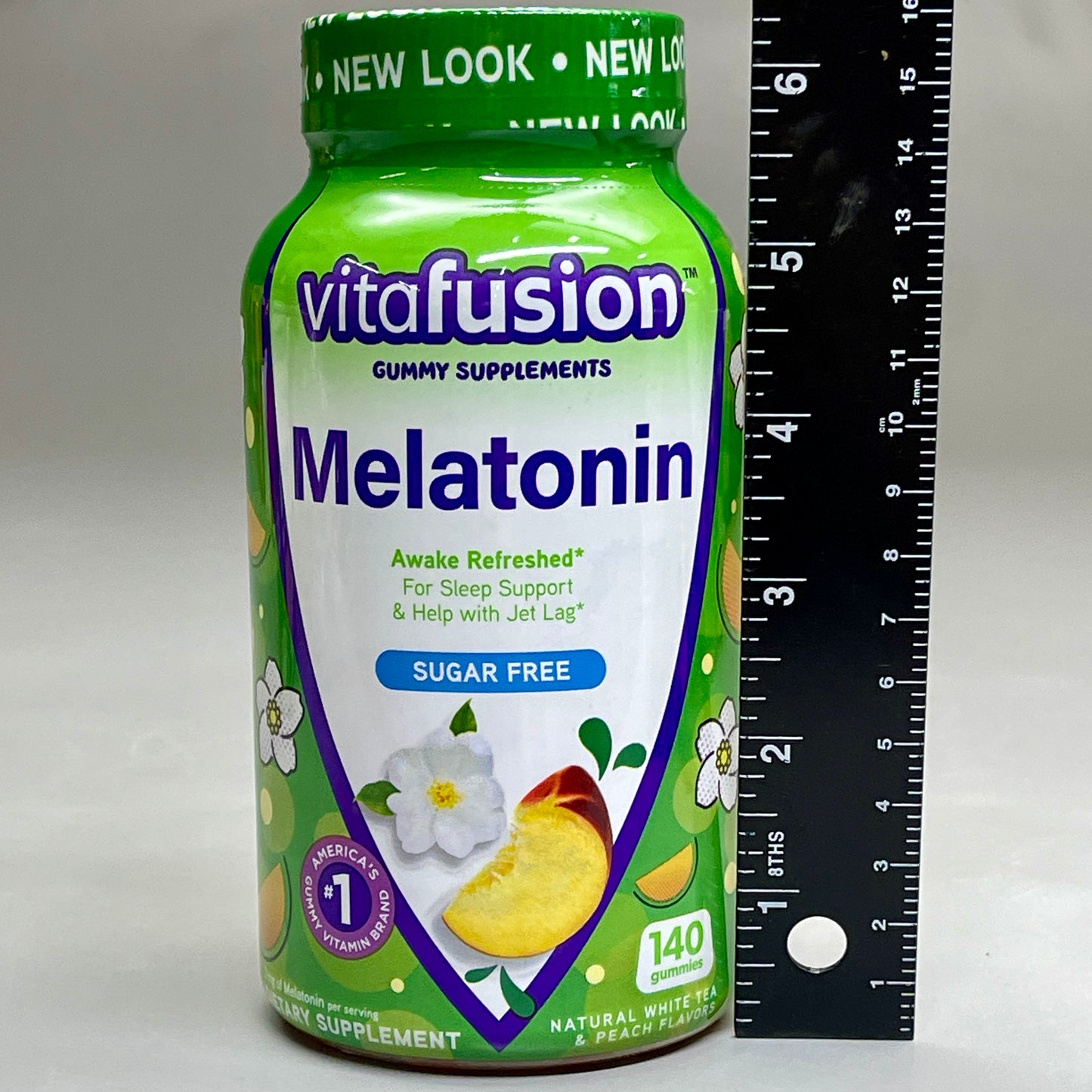 VITAFUSION 3-PACK! Melatonin Sugar Free Gummies for Everyday Health Gummies 140 Gummies BB 11/24