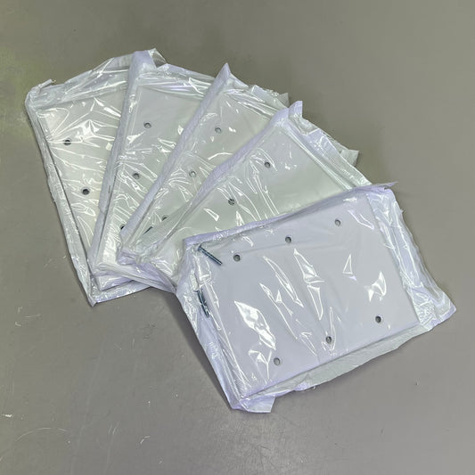 LEVITON (5 PACK) 3 Gang Blank Wall Plate Standard Sz White 88033