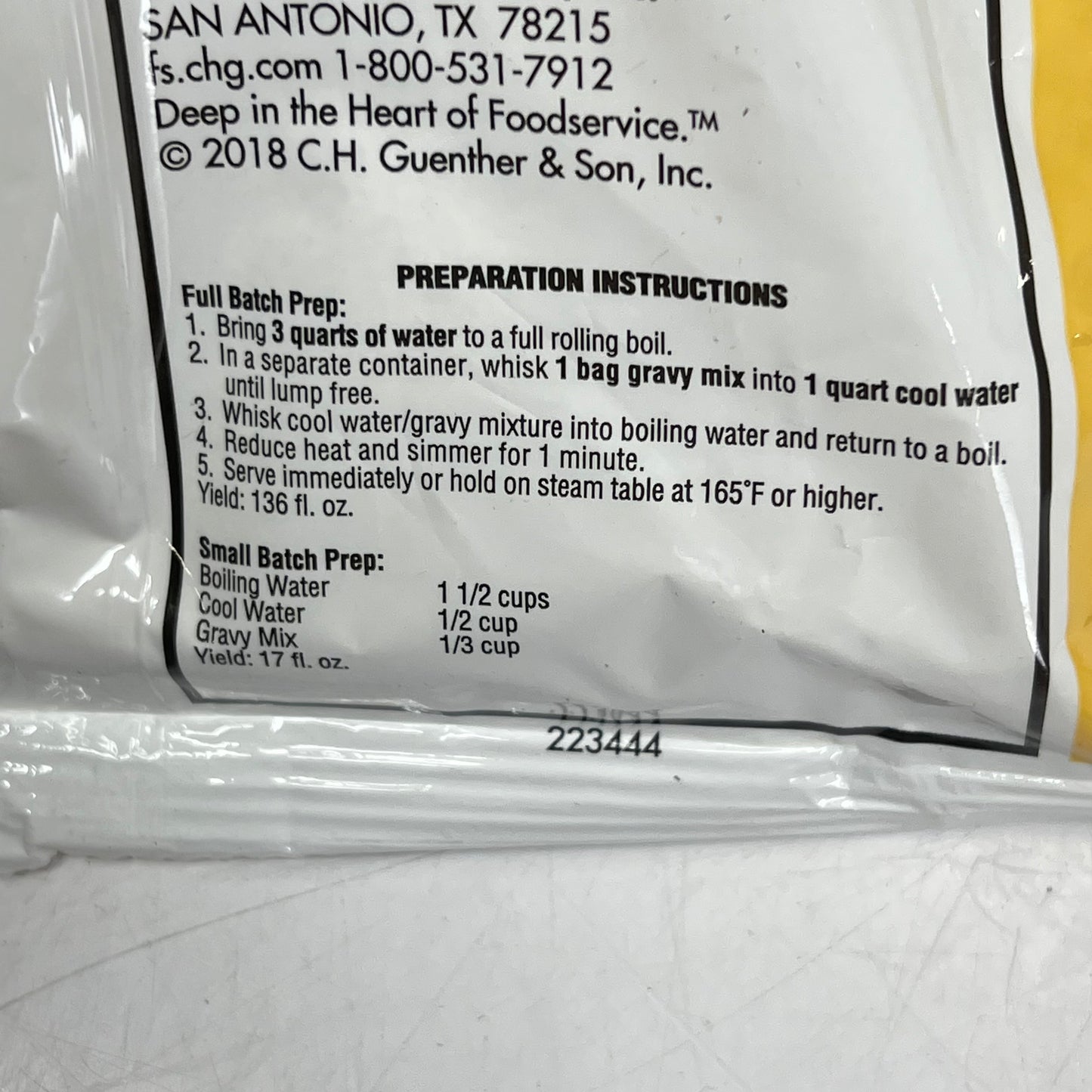 ZA@ PIONEER (6 PACK) Individually Packaged Powder Turkey Gravy Mix 11.3 Oz White C