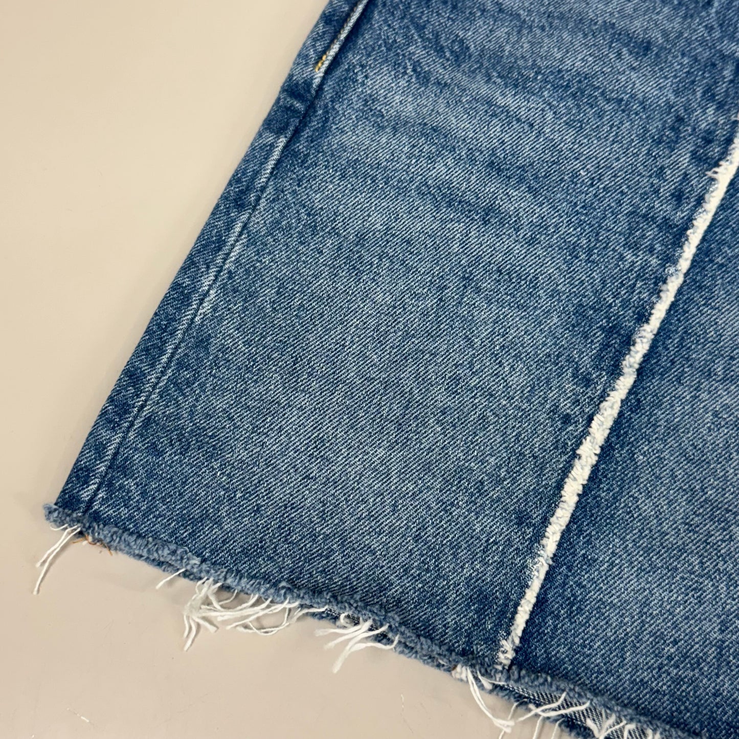 LEVIS Recrafted Icon Skirt Mid Rise Original Women's Sz 31 Novel Notion Med Wash