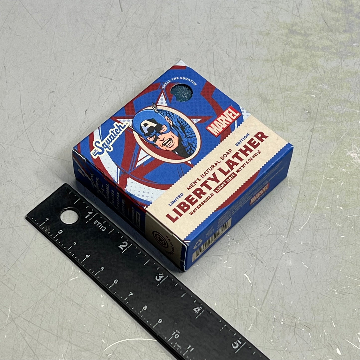 DR SQUATCH (3 PACK) Liberty Lather Natural Bar Soap Light Grit LIMITED 5oz