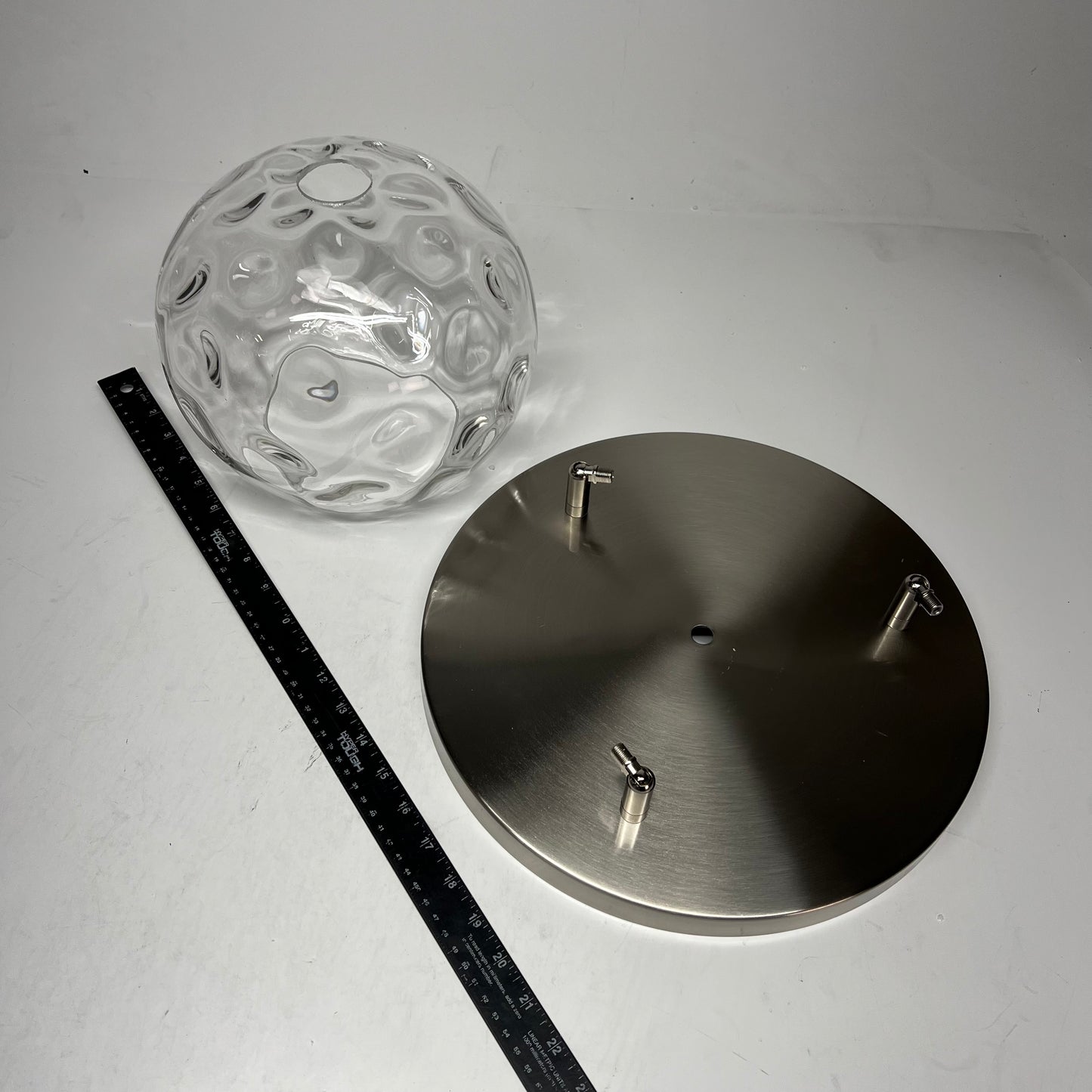 Z-LITE 3 Light Pendant Modern Eye Catching Fixture Silver/Clear 490P10-3R-BN