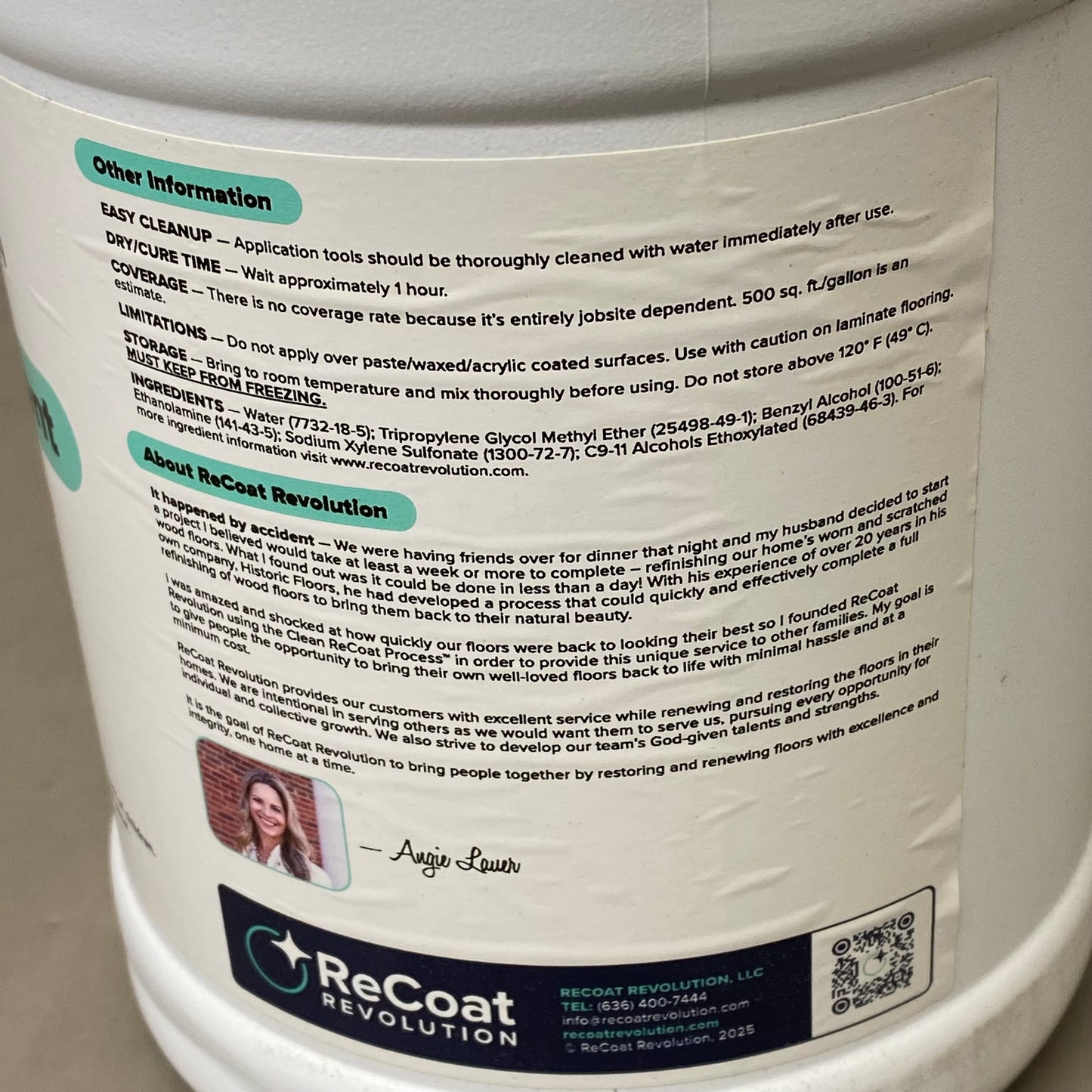 RECOAT REVOLUTION Dissolving Agent Step 1: Strip It 128 Fl oz/ 1 GAL