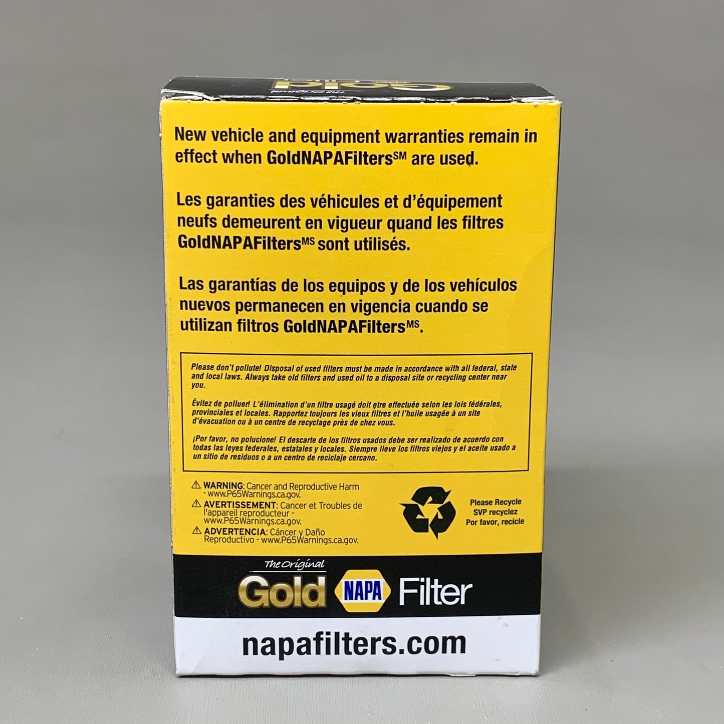 NAPA The Original Gold Oil Filter for AMC, Audi, & Bobcat Loader Etc 1516