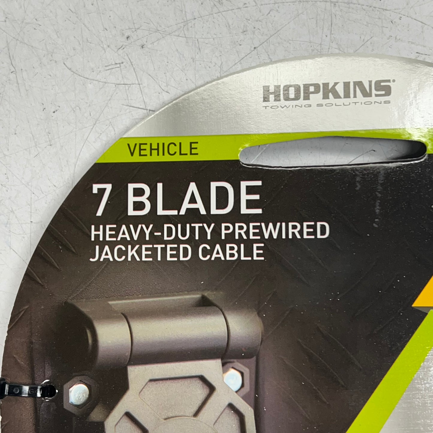 HOPKINS  7 Blade Heavy Duty Pre-wired Jacketed Cable Durable Connector  3' 20022