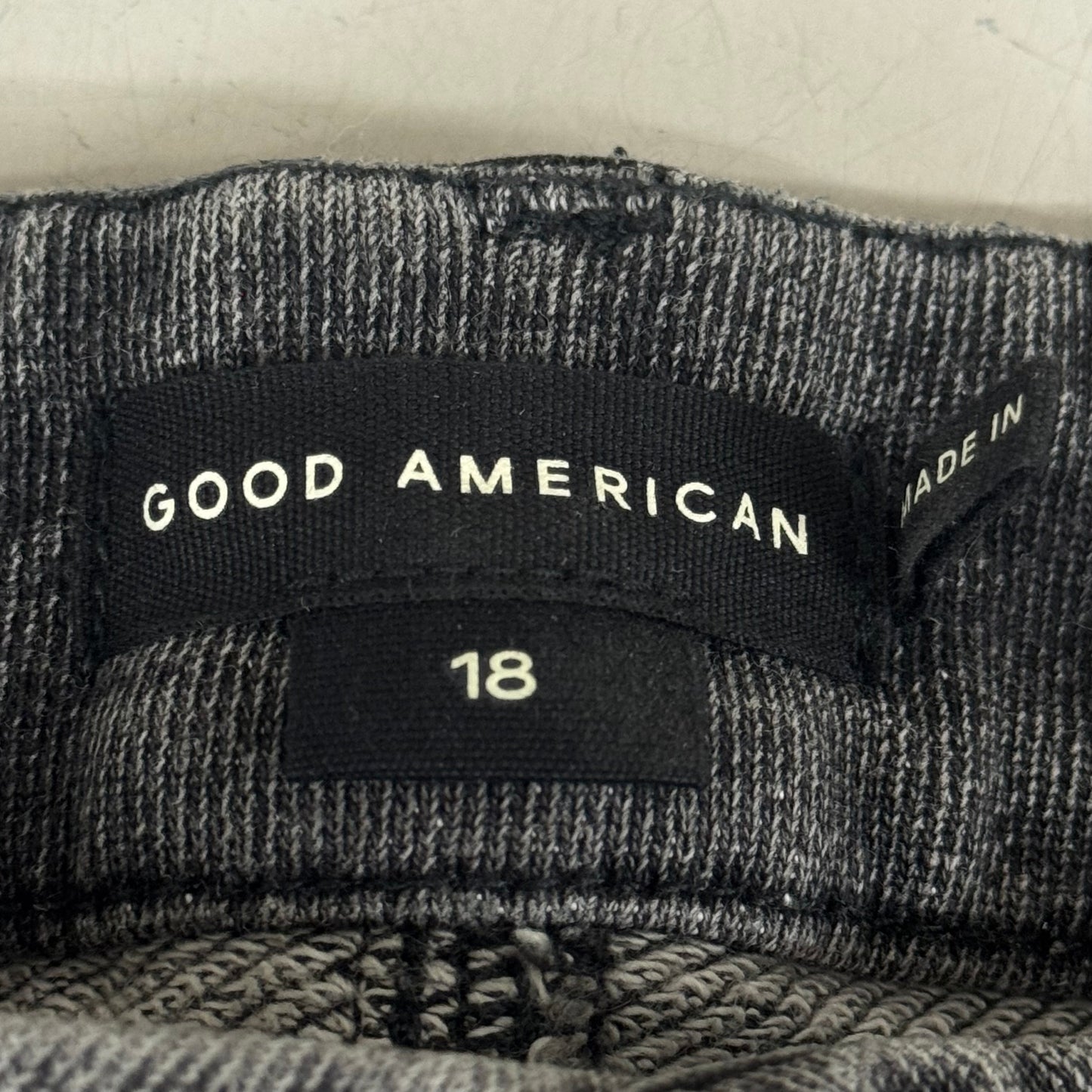 GOOD AMERICAN Jeanius Good Skate Jeans Women's Sz 18 Black GS0409BVN