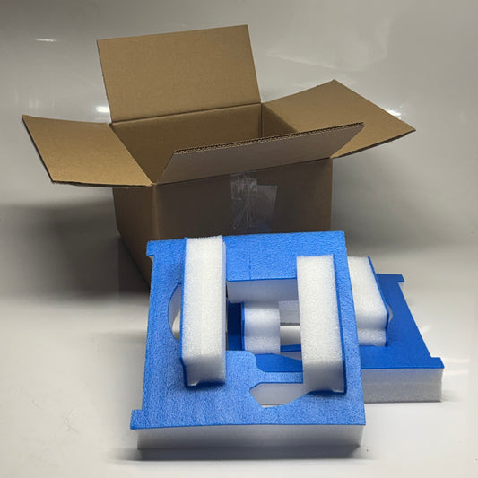ZA@ Pallet of Shipping Boxes With Foam Sz 14" x 10" x 13"