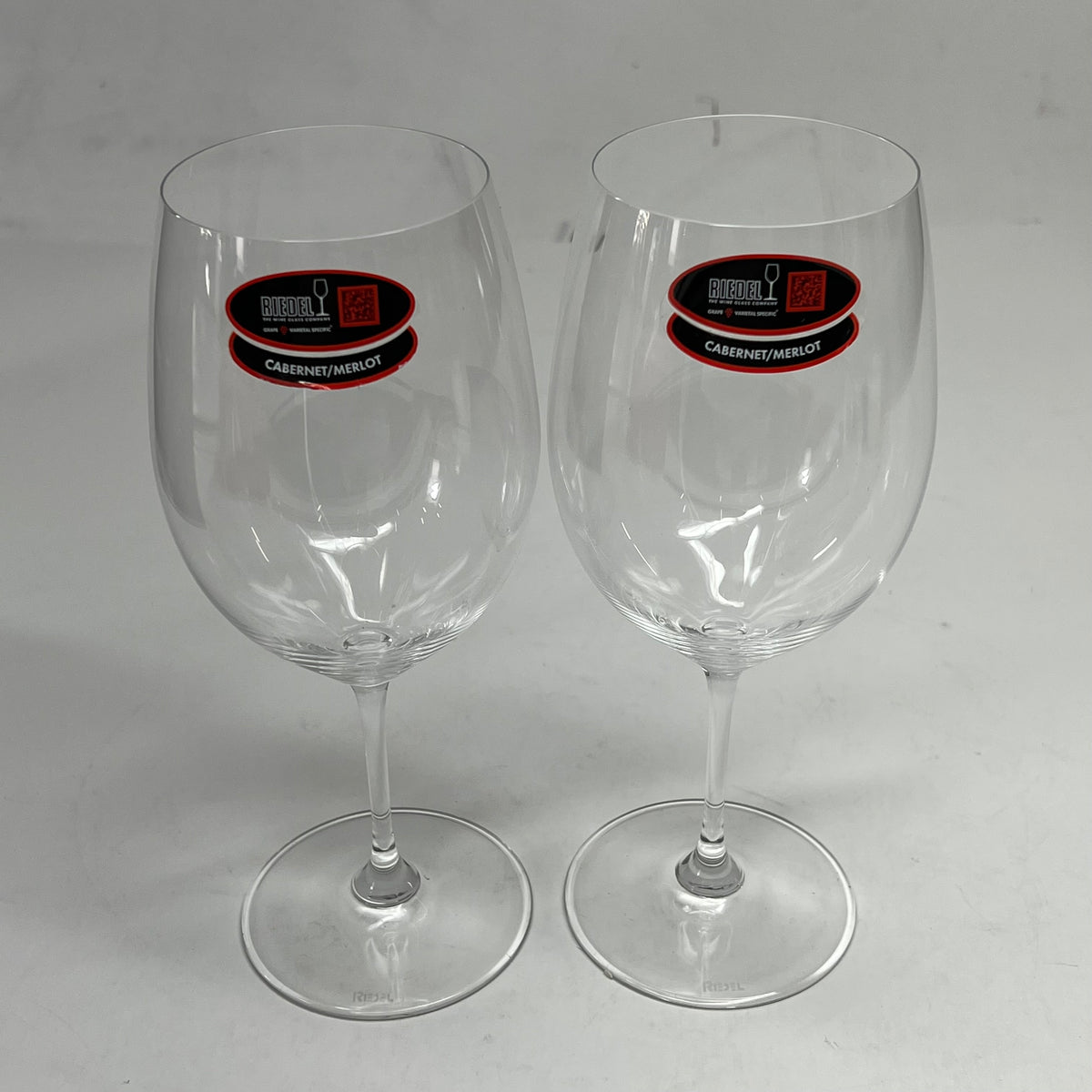 RIEDEL (SET OF 2) Crystal Glass Cabernet Sauvignon/merlot   9" Tall 19685229
