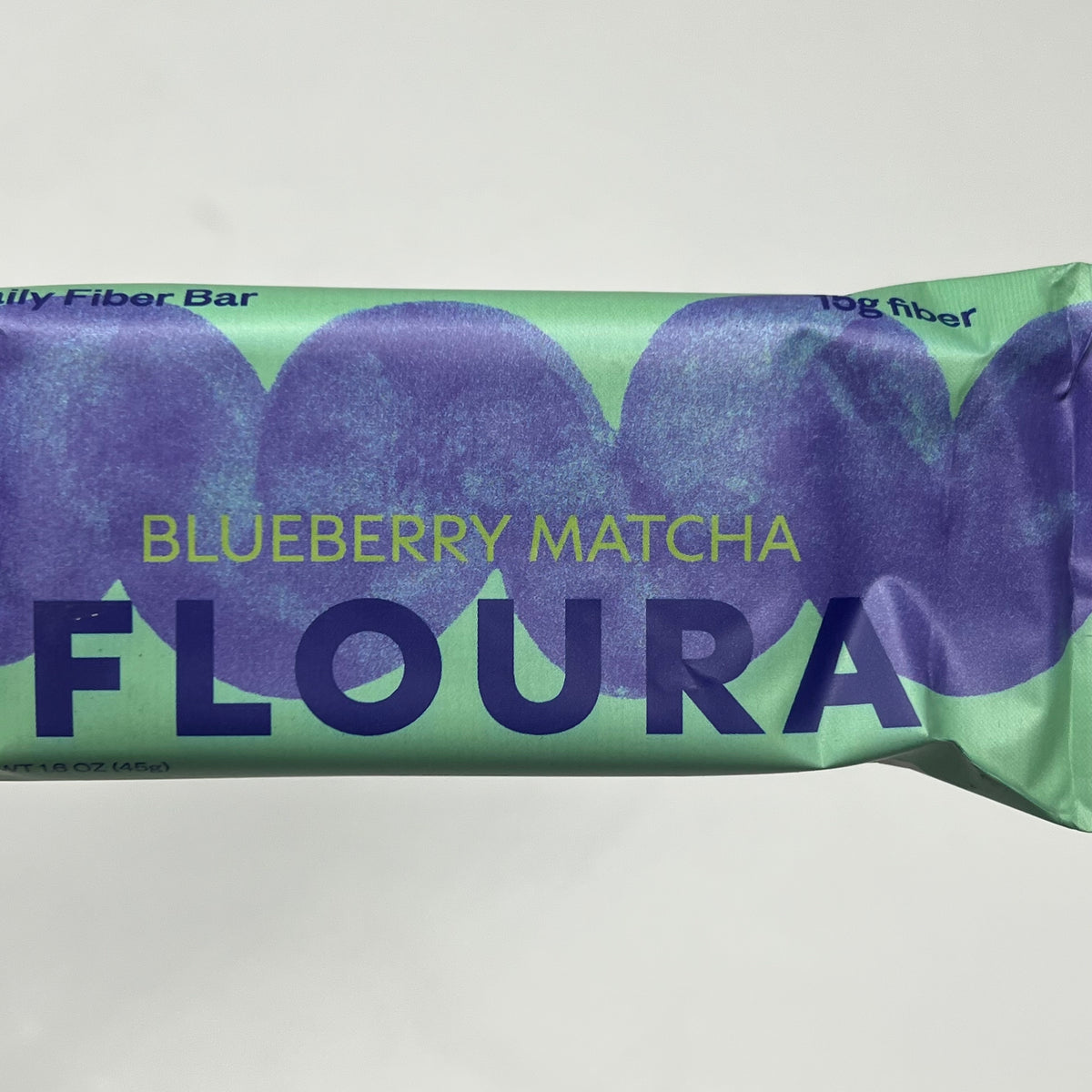 FLOURA (24 PACK) Daily Fiber Bar Blueberry Matcha Sweet & Tart 1.6oz  BB 07/27