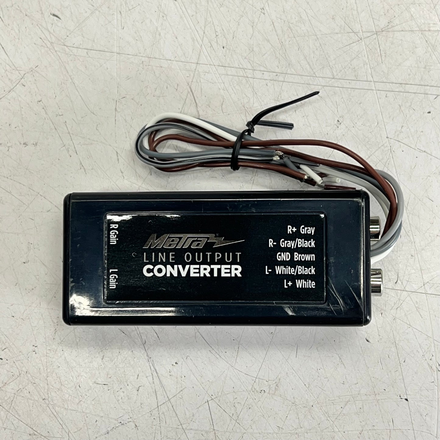 METRA Line Output Converter Wire To Rca 2 Channel  Wide Range Black BY-LOC