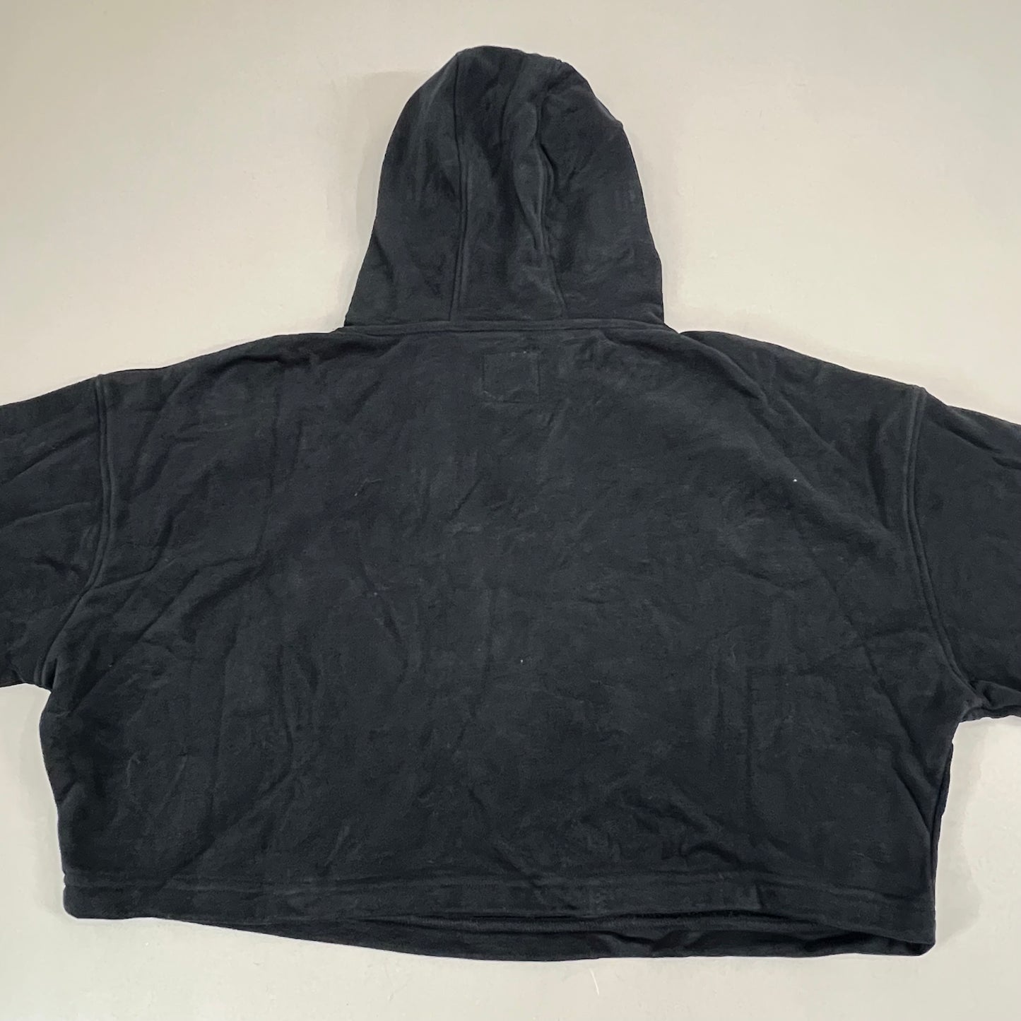 SAMSHIELD Equestrian Hooded Cropped Sweatshirt Women's Sz S Black