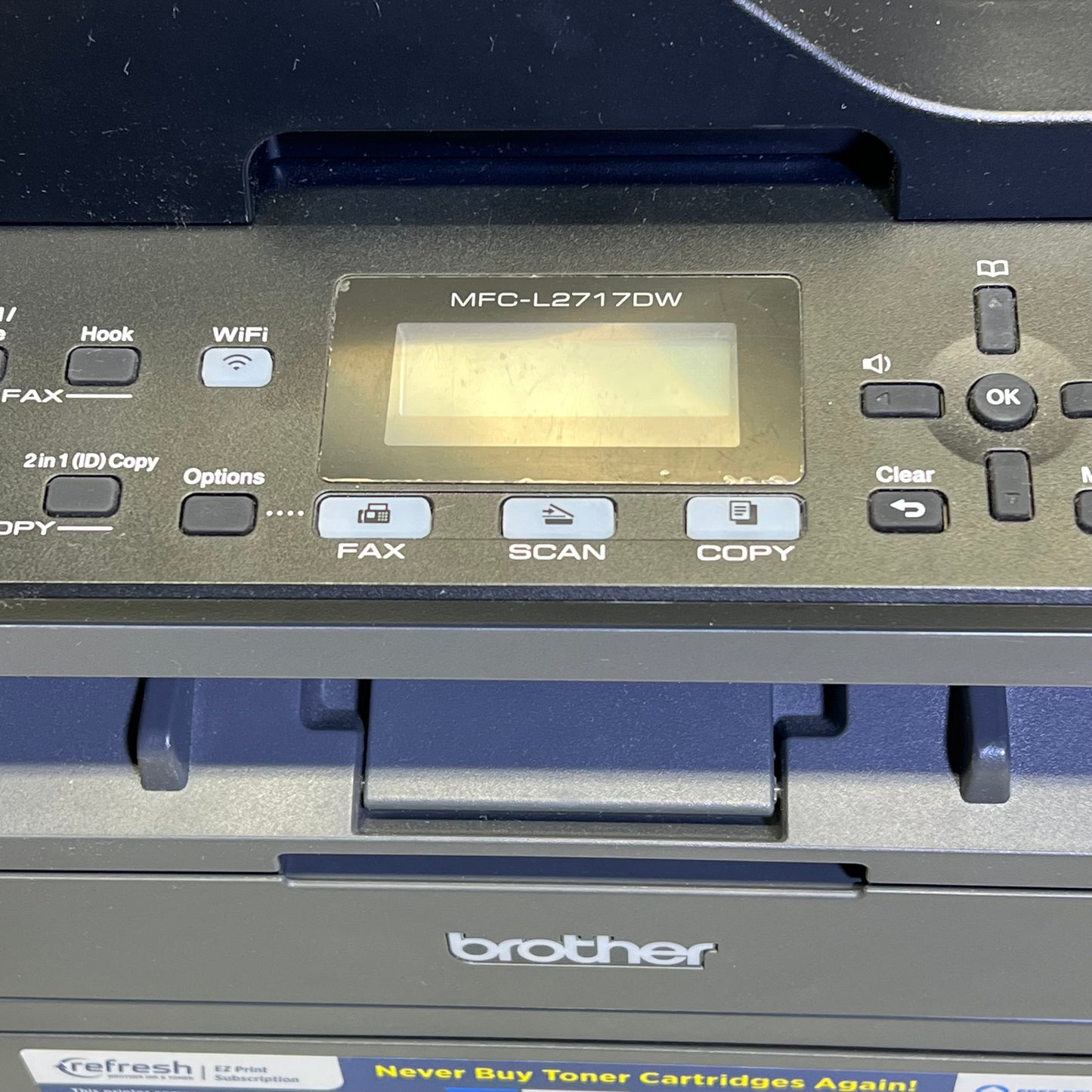 ZA@ BROHTER Wireless Black & White All-In-One Laser Printer (DISCONTINUED) Black MFC-L2717DW (AS-IS)