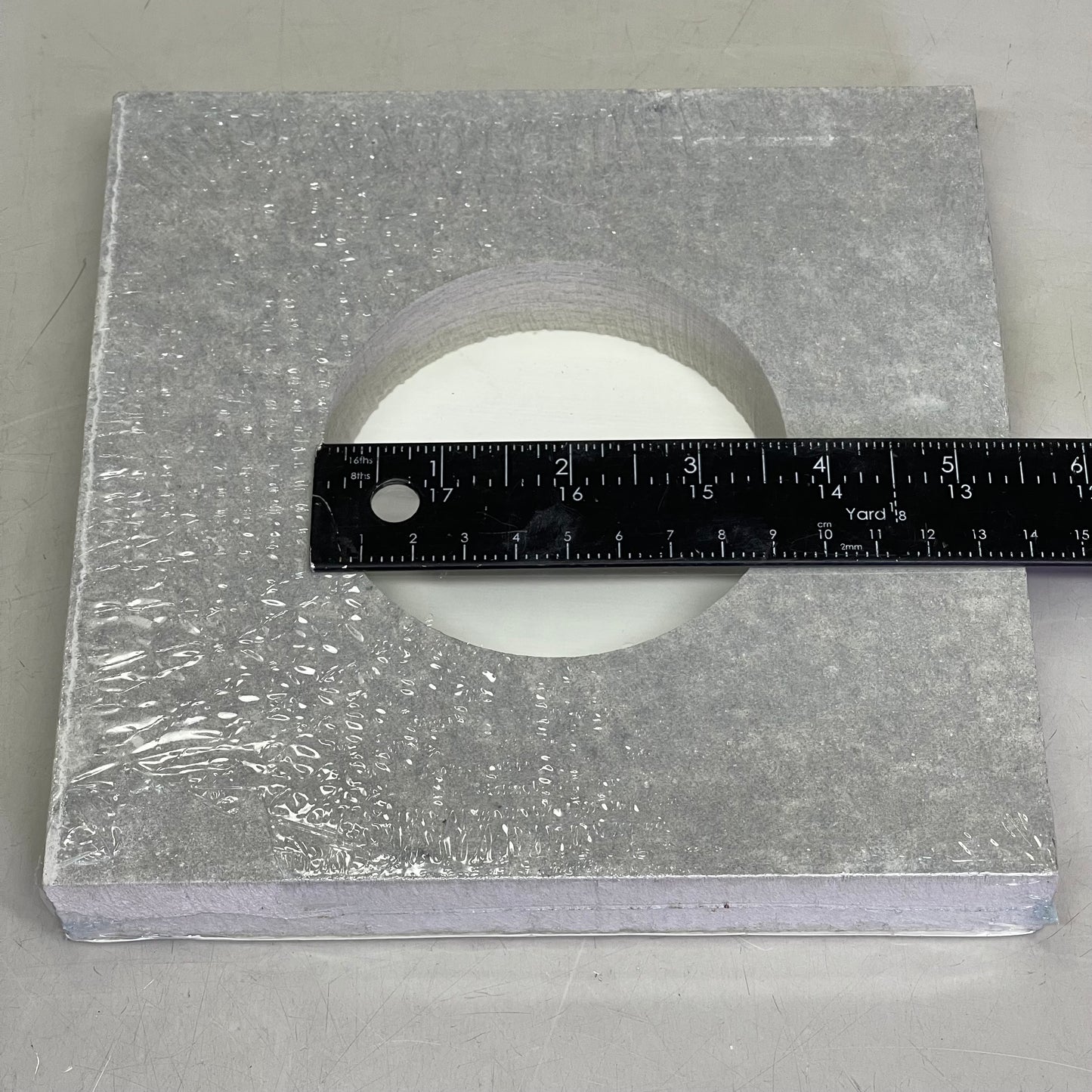 PORTLANDPRODUCTS (10 PACK) Primed Smooth Small Light Block O/D 7.25" x 7.25" x I/D 3-5/8" Grey PPS231LBS