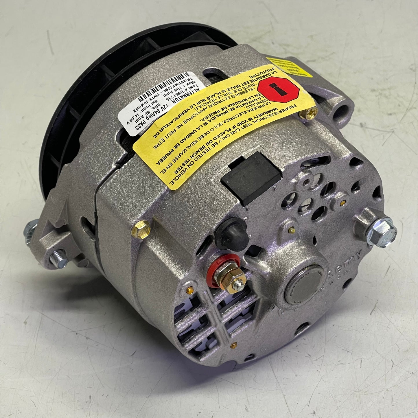 NAPA Replacement Alternator 213-4356SW