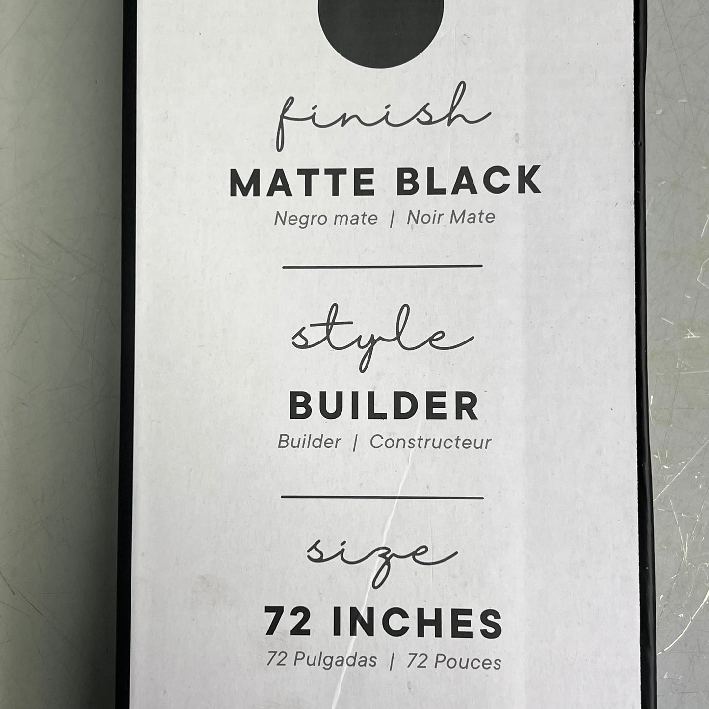 NATIONAL HARDWARE Steel Builder Barn Door Kit 72" L Track Matte Black N700-001