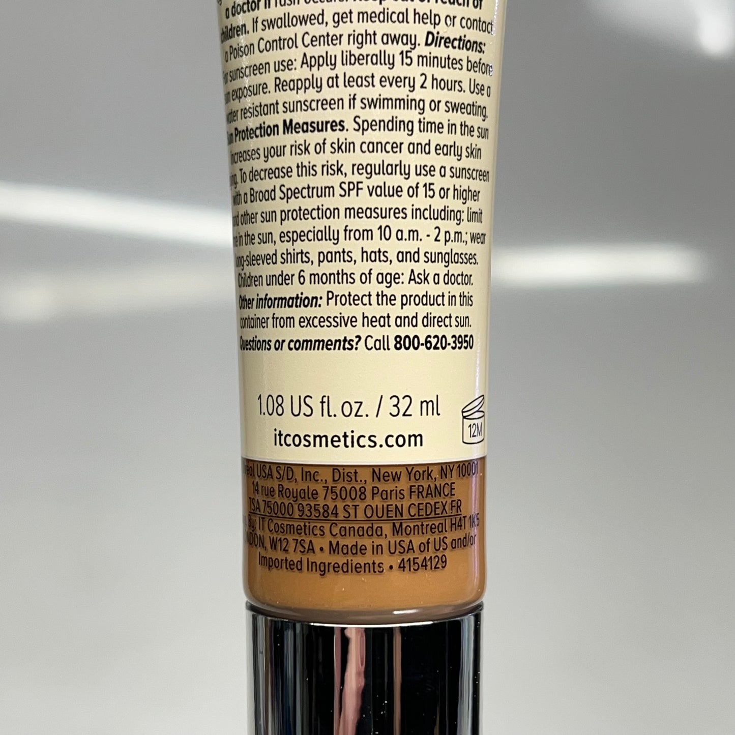 IT COSMETICS Cc+ Nude Glow Lightweight Foundation W/ Spf 40 1.08 oz Rich Honey