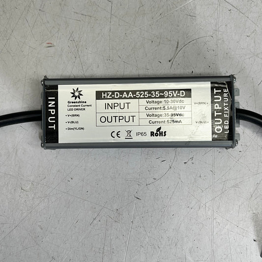 GREENSHINE Constant Current Led Driver 10-30Vdc Input HZ-D-AA-525-35-95V-D