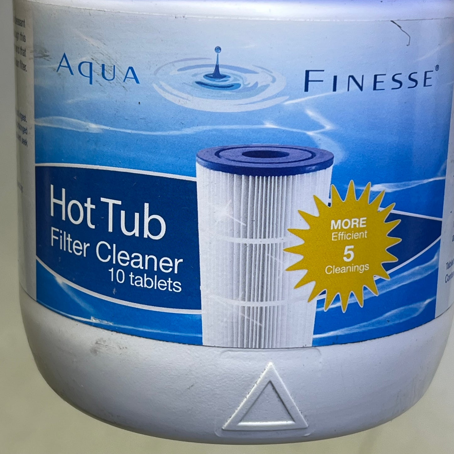 AQUA FINESSE Hot Tub & Spa Filter Cleaner Fizz Tablets 10 Tabs White AQF956316