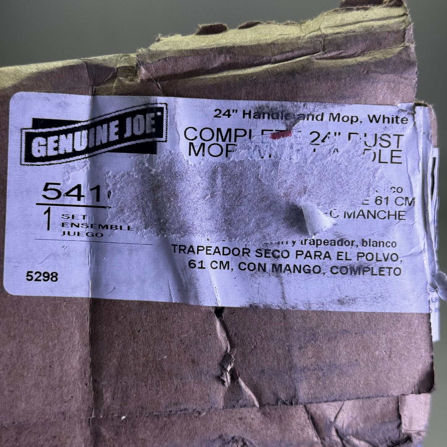 GENUINE JOE 24" Dust Mop With Handle, Wood 54101