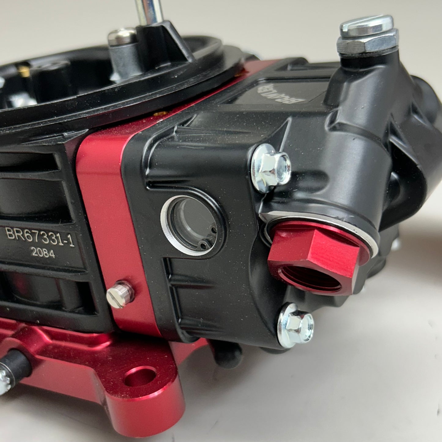 BRAWLER Race Carburetor Mechanical Secondary Red/Black BR67331-1