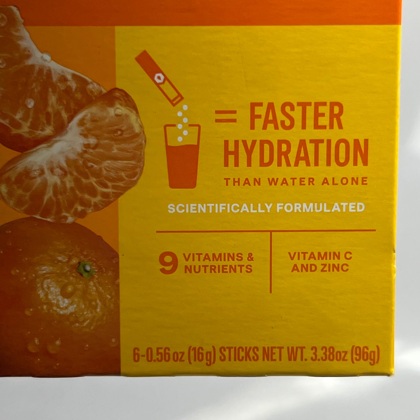 LIQUID I.V (6 PACK) Hydration Multiplier + Immune Support Tangerine 0.56 oz. Orange BB 01/28