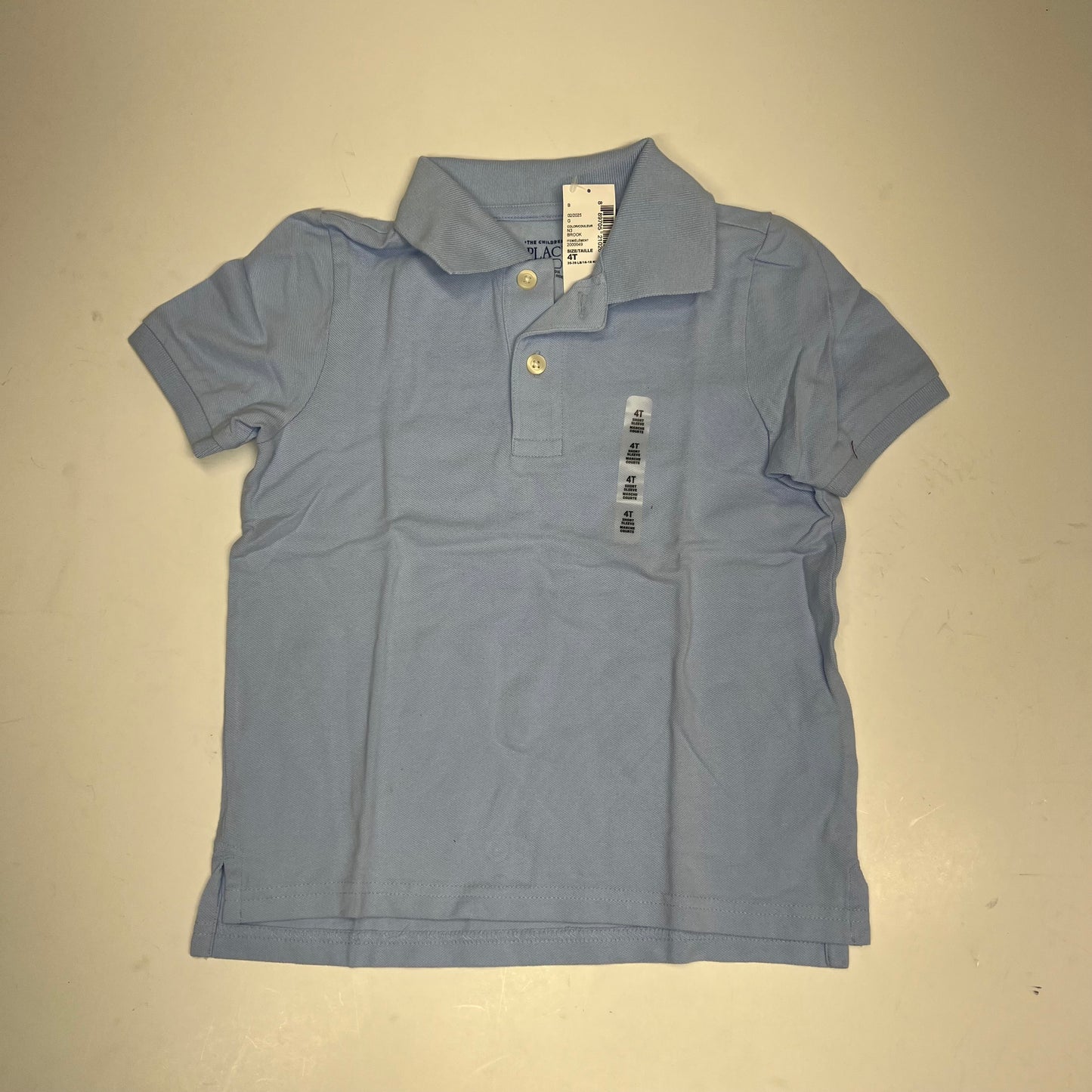 ZA@ (LOT OF 5) 3 Button Short Sleeve Polo Shirts  Boy's Sz 4T Yellow, Navy, Light Blue & White