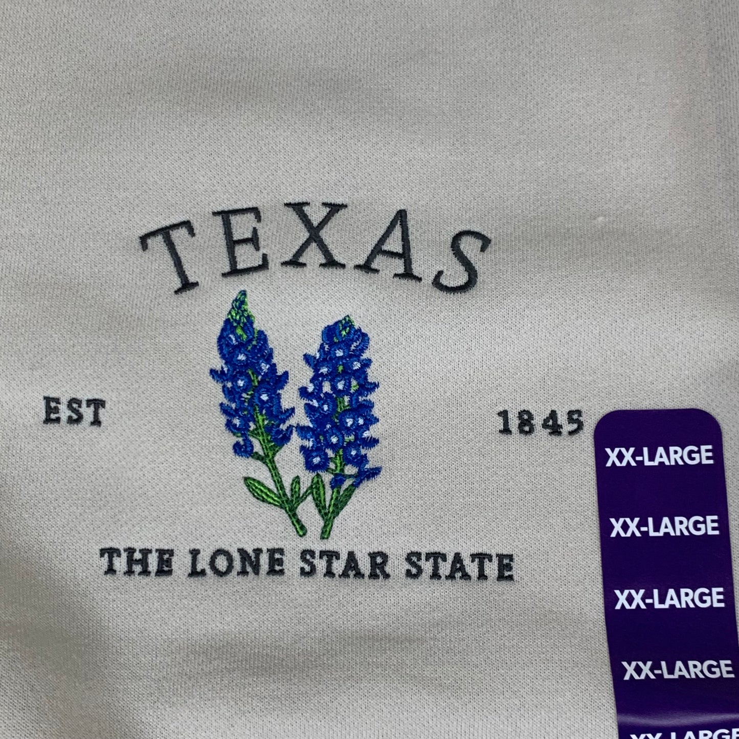 STATE OF MINE Women's Texas Lone Star State Sweatshirt Sz-XXLarge Stone 15711