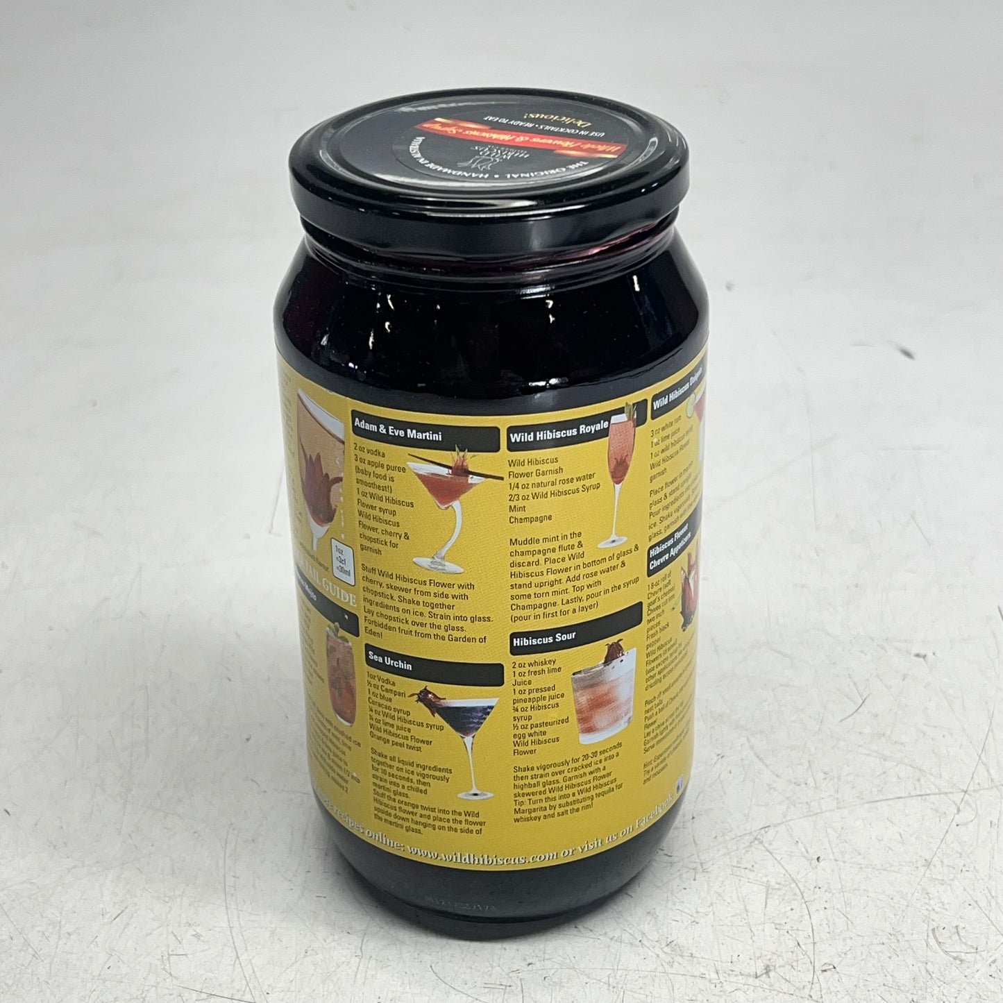 WILD HIBISCUS FLOWER (50 FLOWERS) Wild Hibiscus Flowers In Syrup 2.5lb BB 06/29